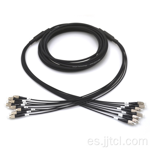 Cable de parche blindado de 8 fibras